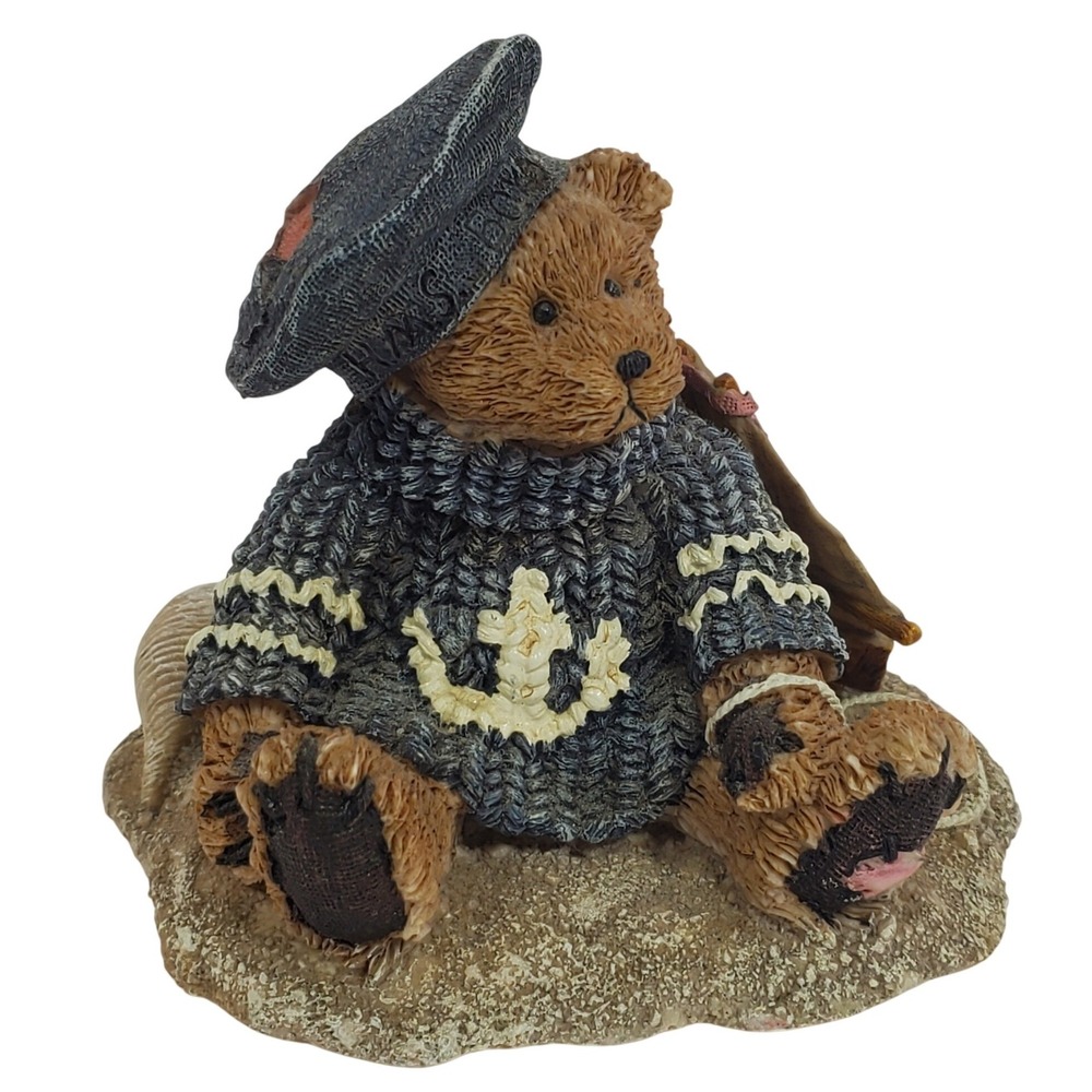 Boyds Bears Christian By The Sea Figurine 2012 Sailor Bear 1993 Vintage Resin